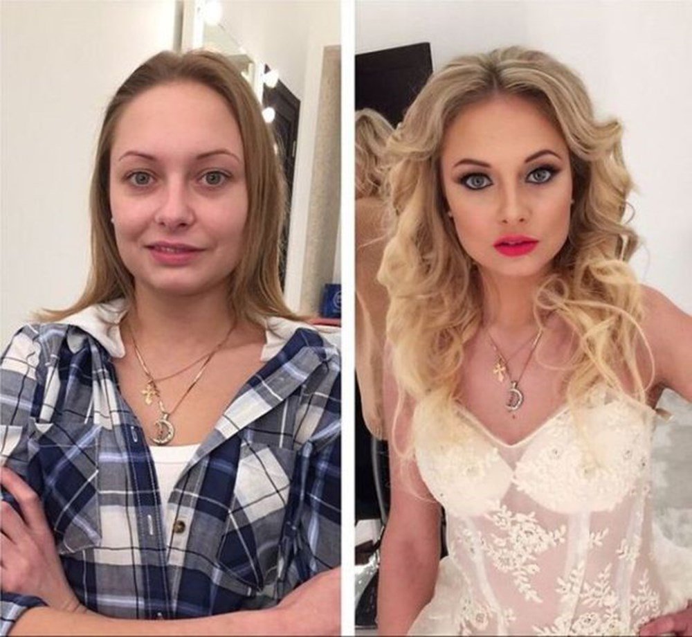 Девушка без макияжа