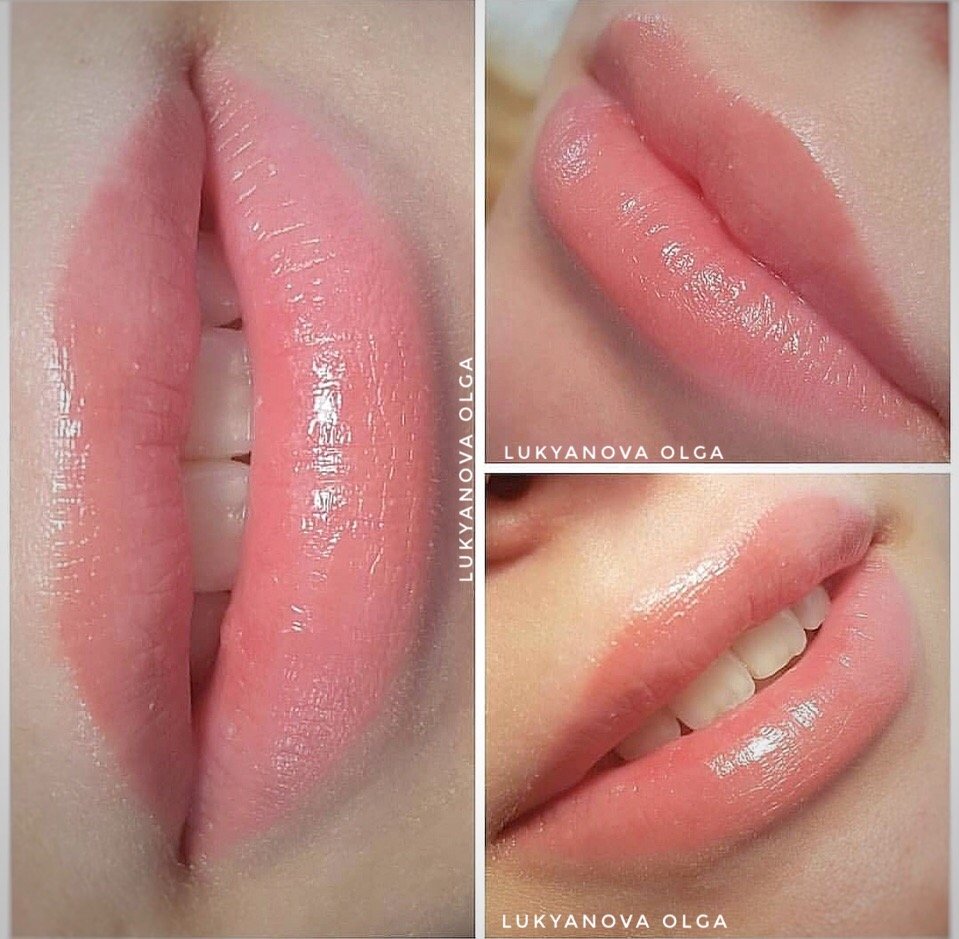 Акварельные губы