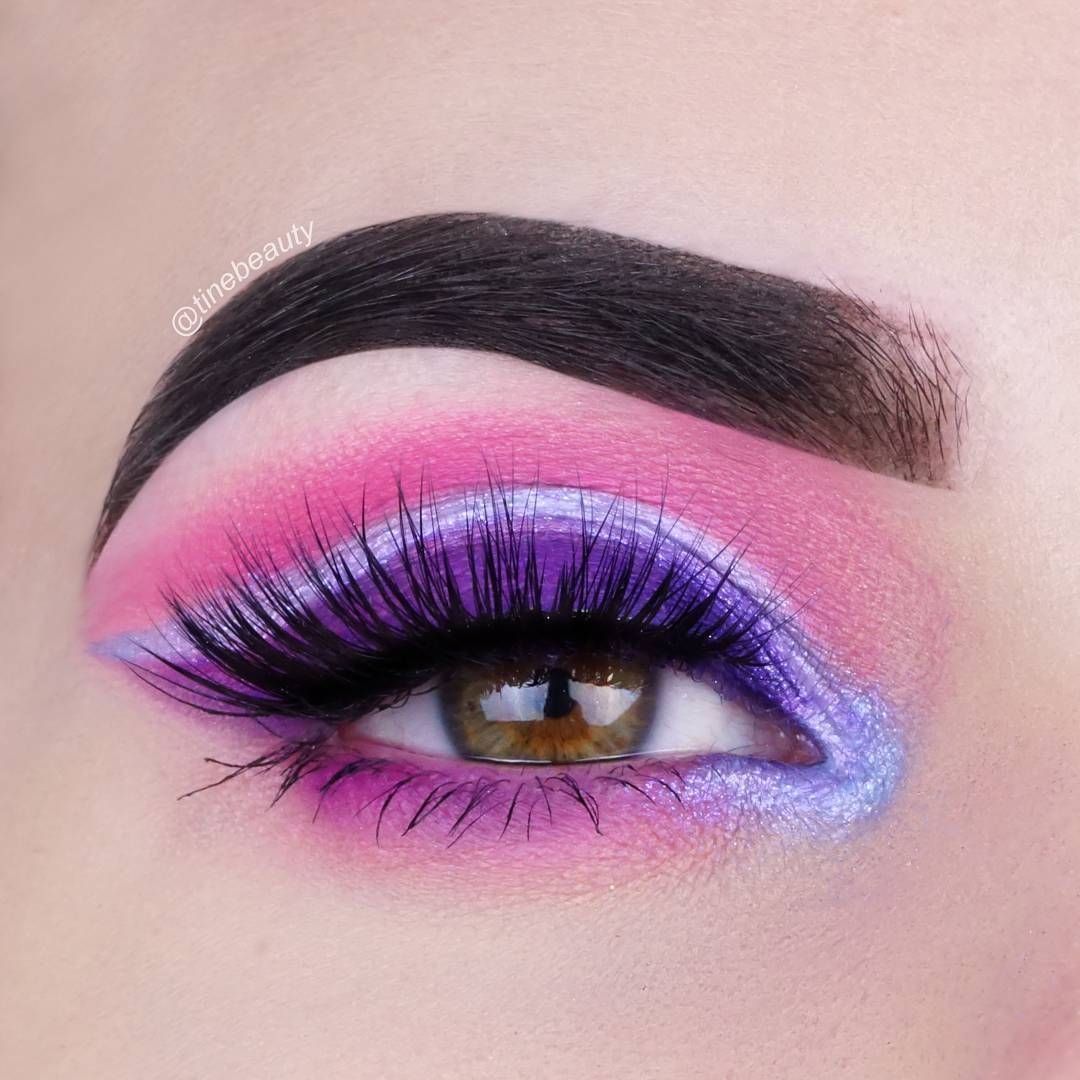 Фиолетовые тени на глазах