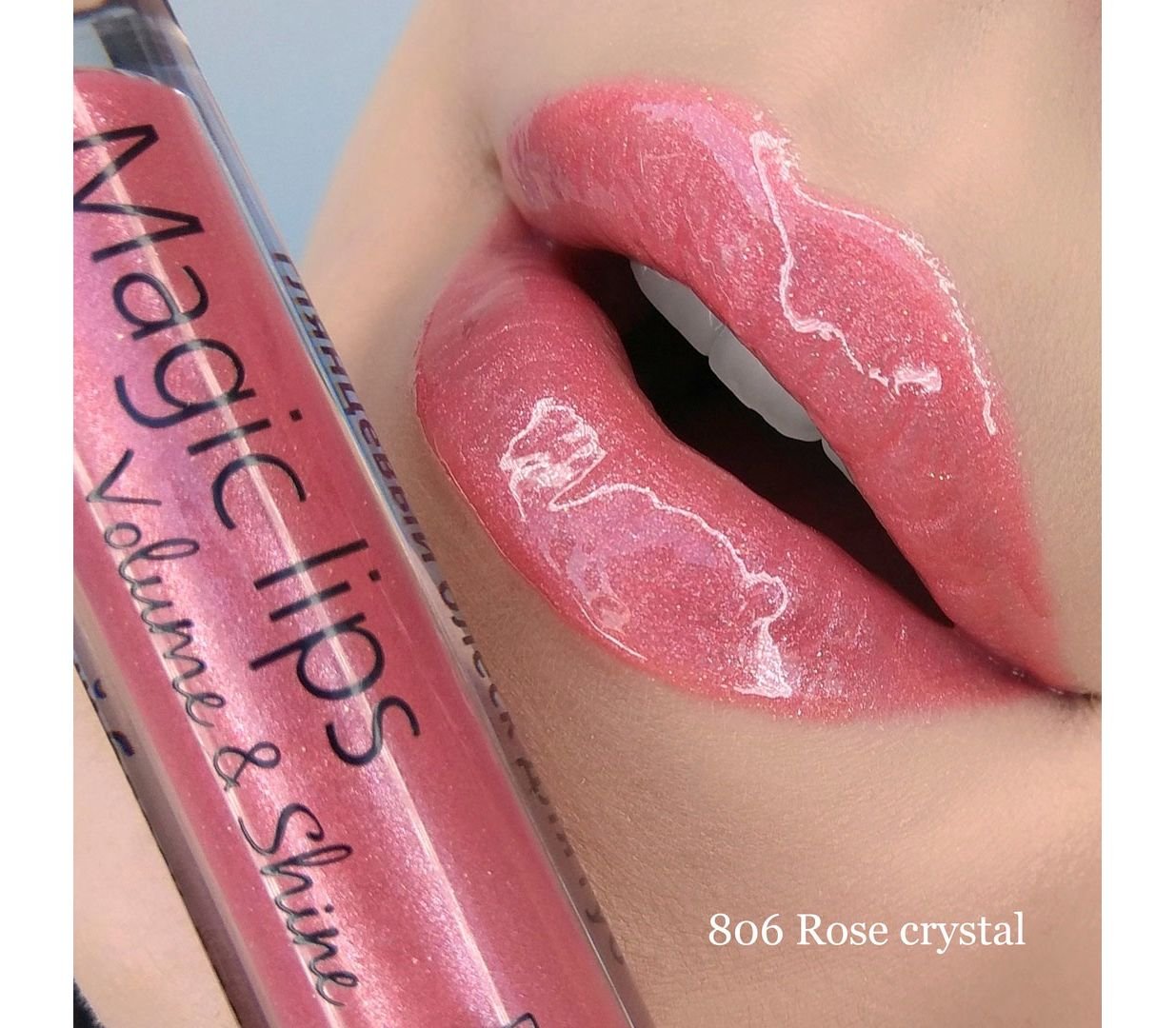 Magic Lips глянцевый блеск для губ тон 807 "Powder Pink"