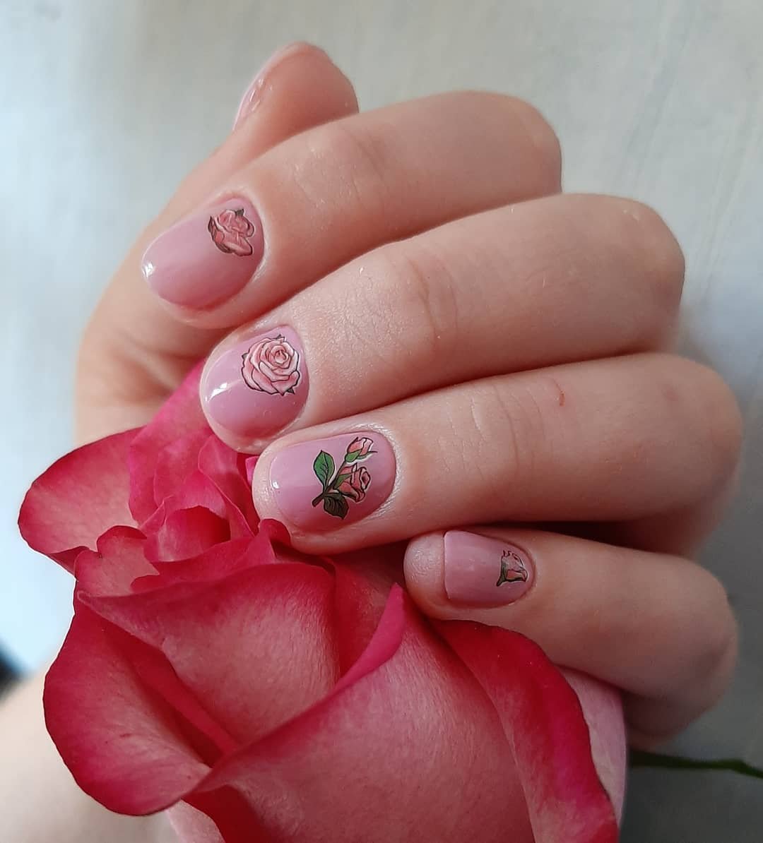 Дизайн ногтей розы. Розы на ногтях. Маникюр с розочками. Маникюр на короткие ногти розочки. Маникюр на короткие ногти с розой.