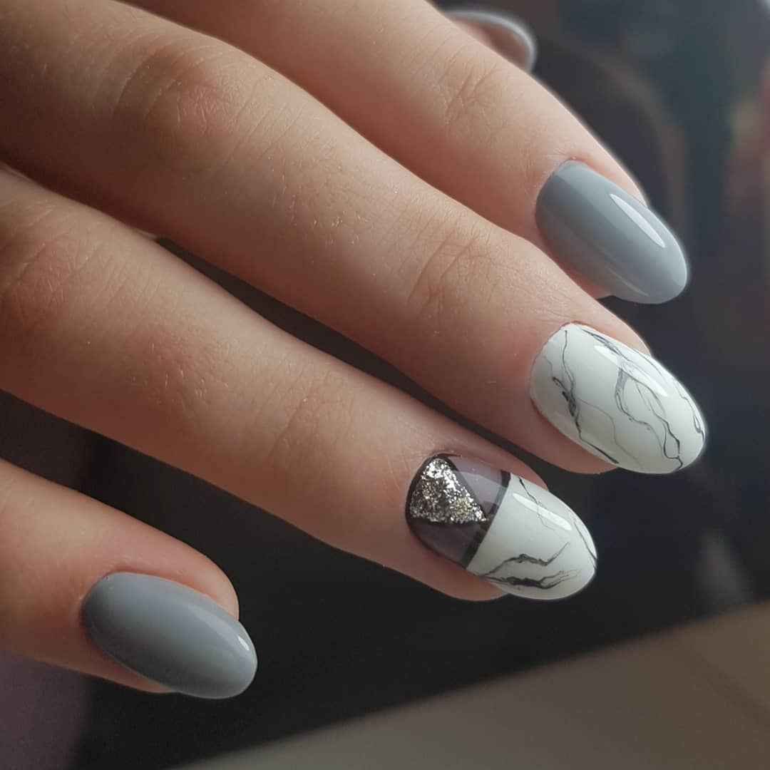 Серые ногти