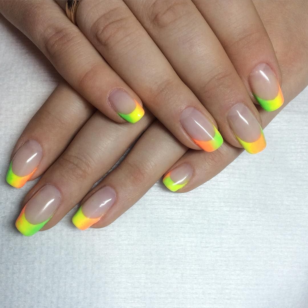 Френч маникюр на короткие ногти