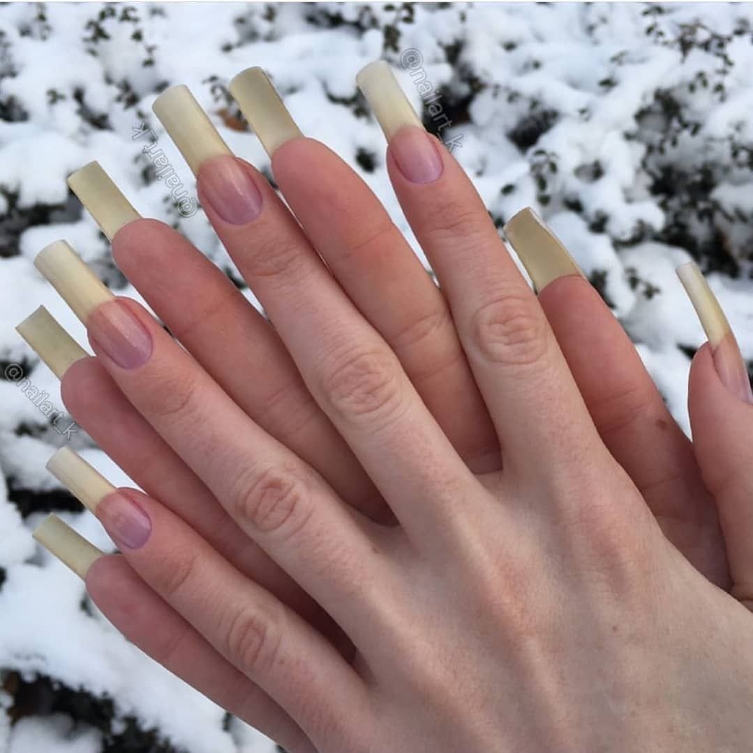 Свадебный маникюр на длинные ногти