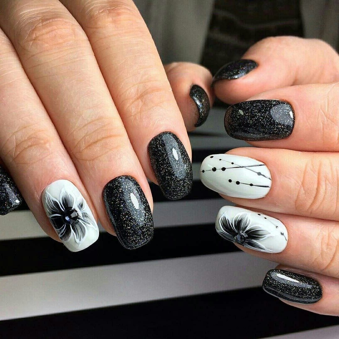 Новый дизайн ногтей на короткие ногти паутинка
