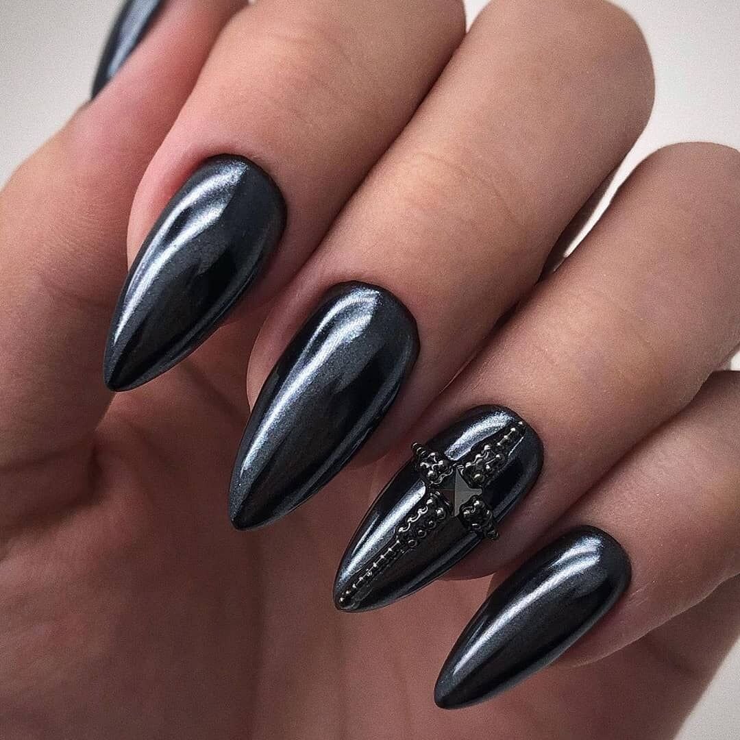 Маникюр кошачий глаз