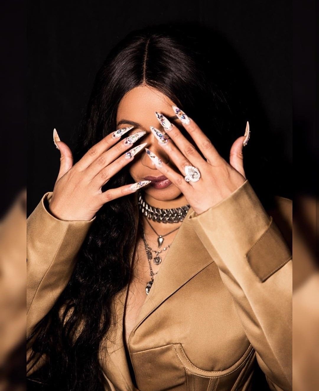 Cardi b long Nails