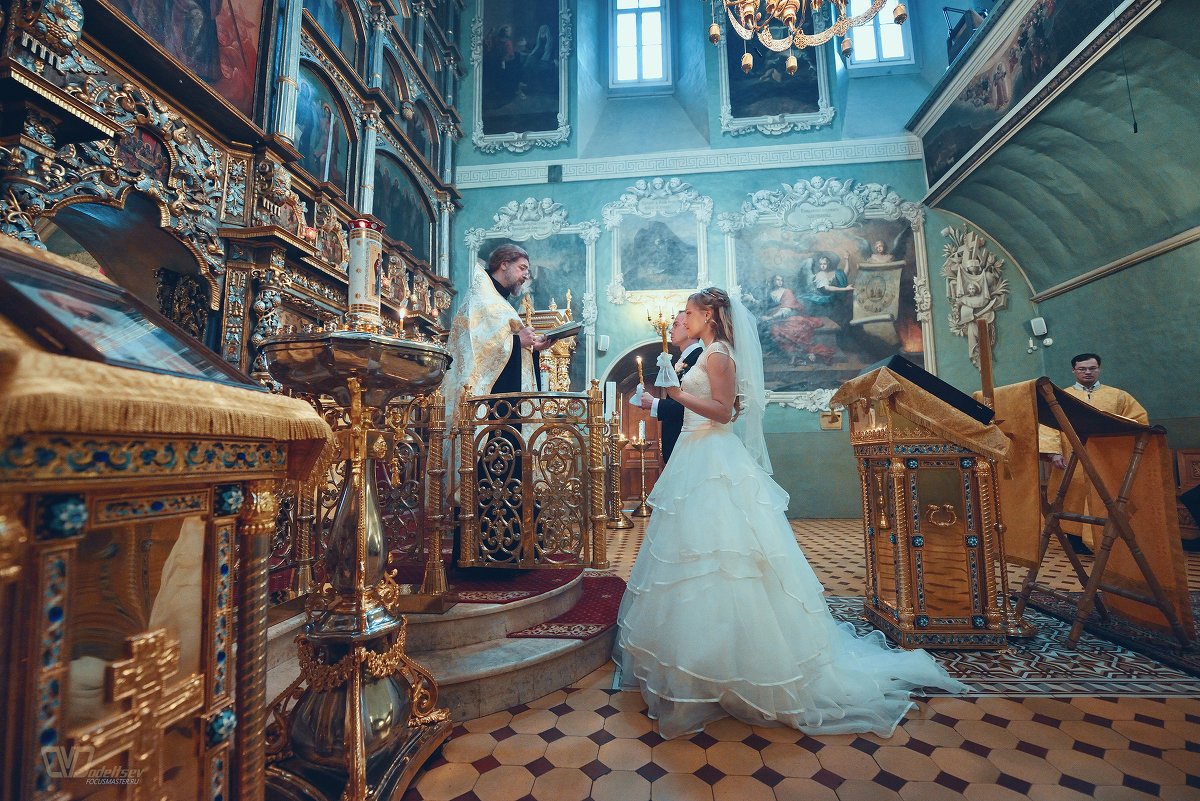 Фотосъемка венчания в церкви