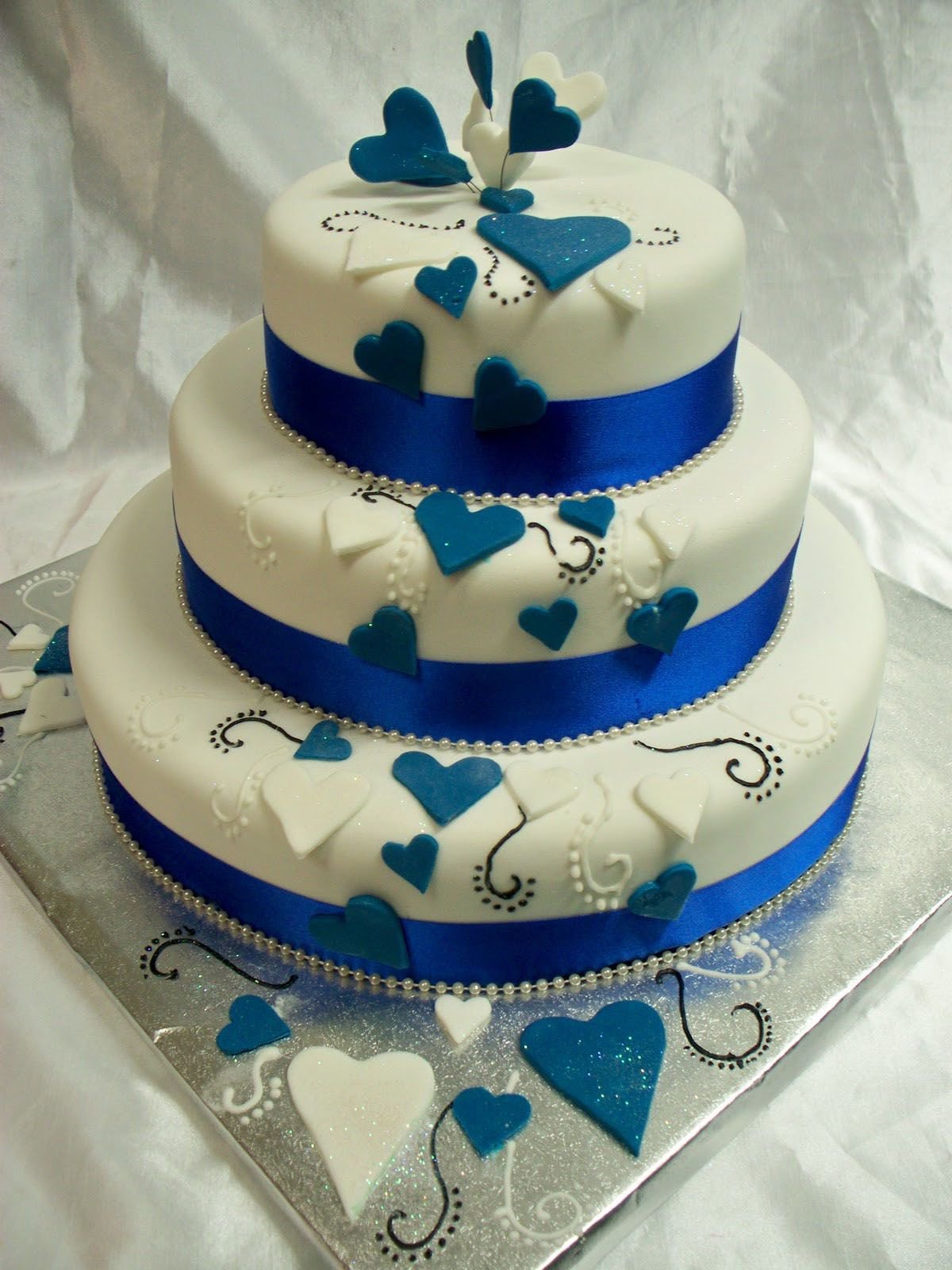Торт на сапфировую свадьбу