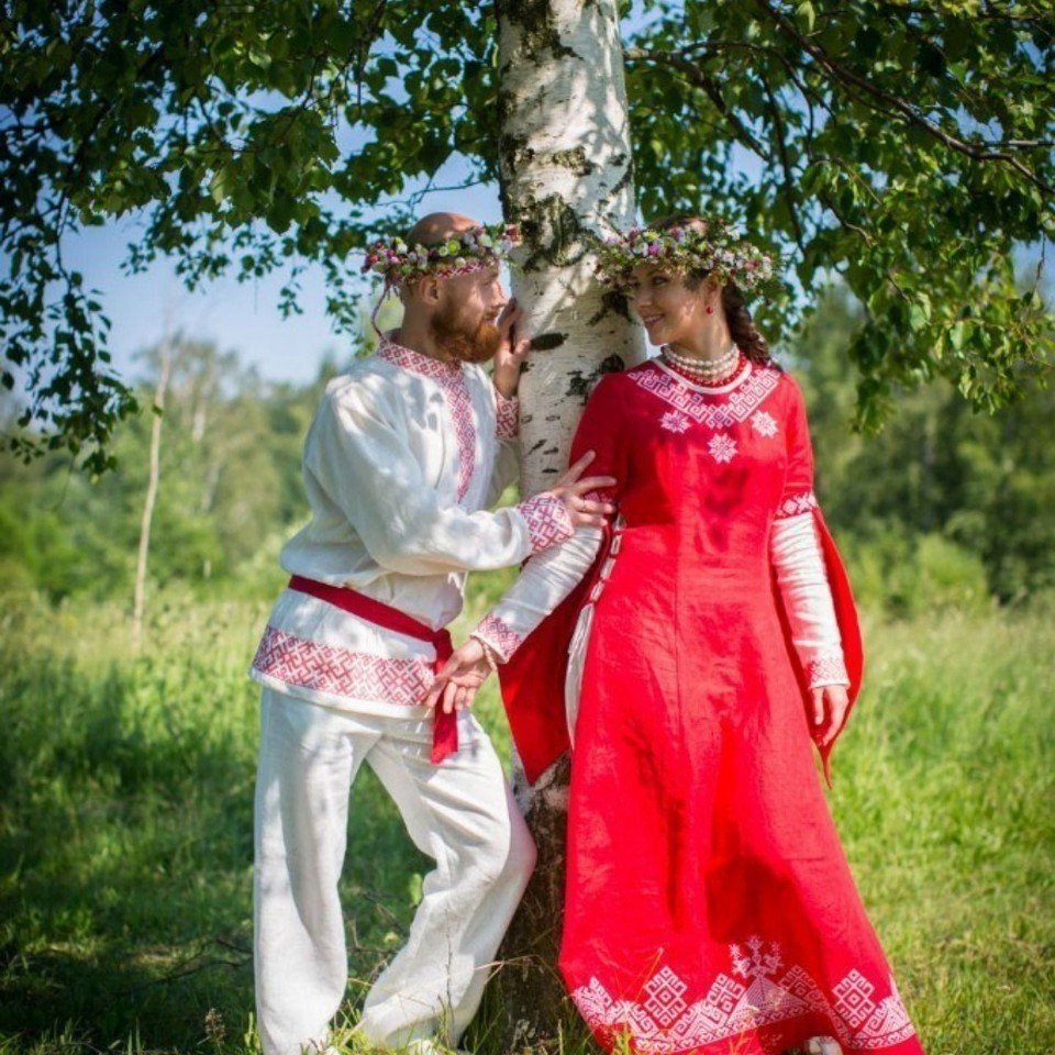 Русское свадебное платье
