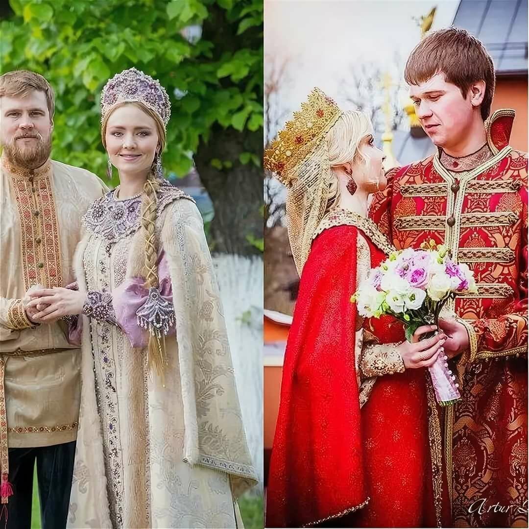 Традиционный русский свадебный наряд