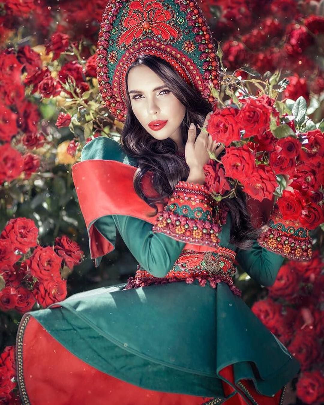 Фотосессия в русском стиле Весна