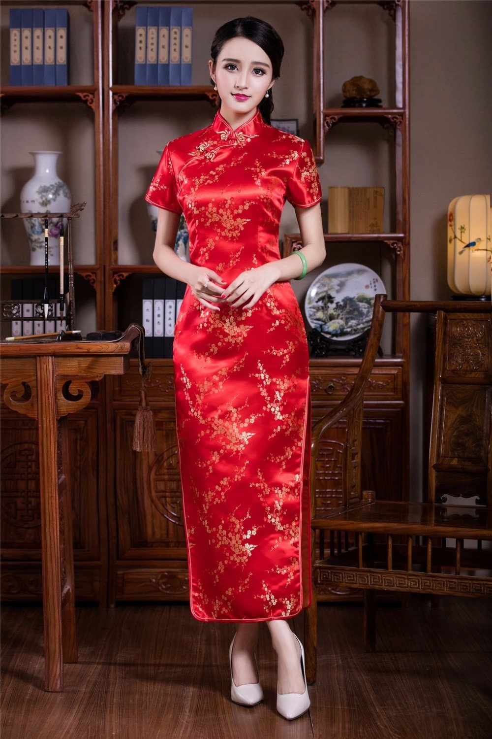 Платье в китайском стиле
