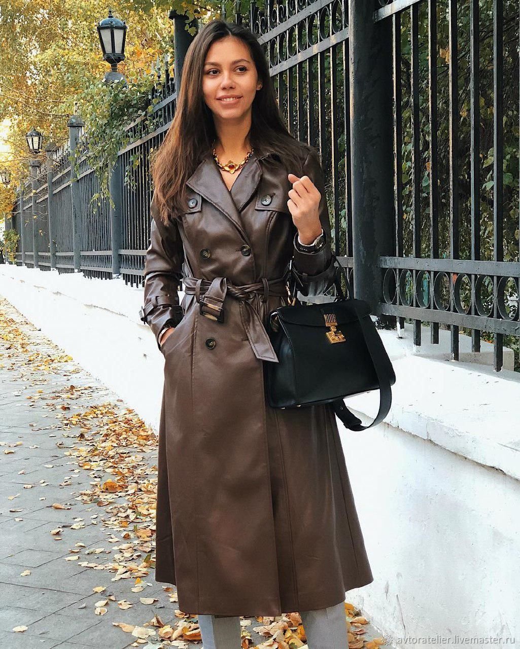 Кожаный плащ Hermes 2010