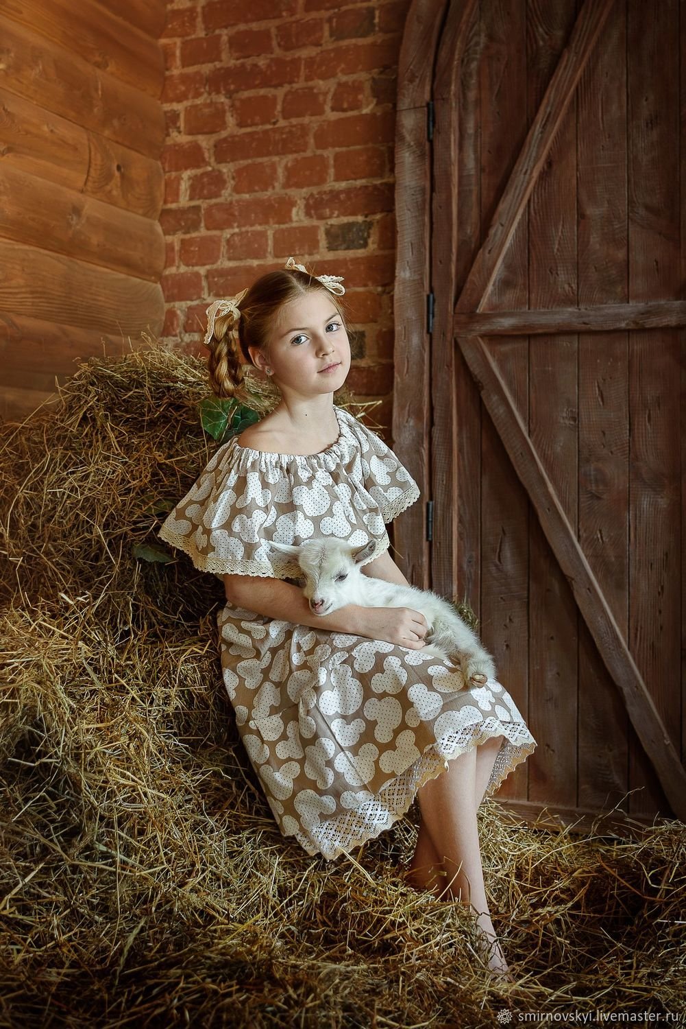 Платье для девочки в деревенском стиле