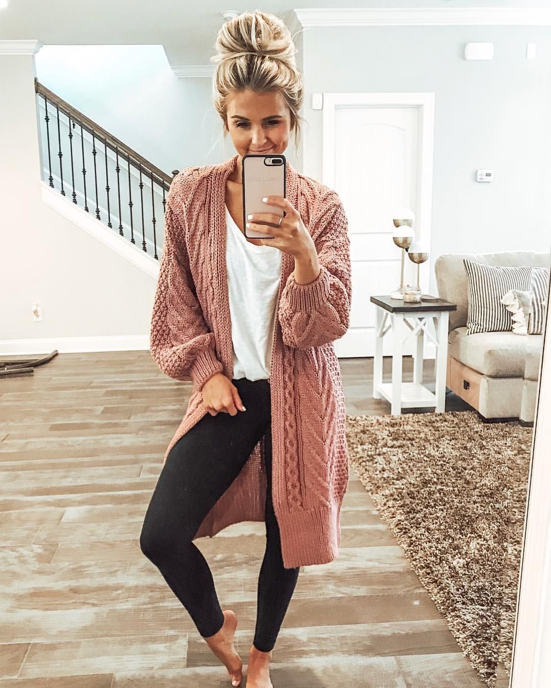 Street Style outfit кардиган