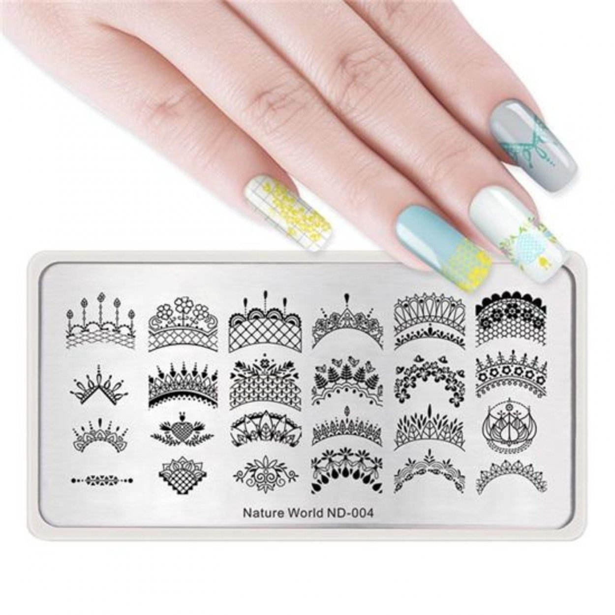 Пластина для стемпинга 12*6 см Nicole Diary 43497 ND-003 Tattoo collection.1шт