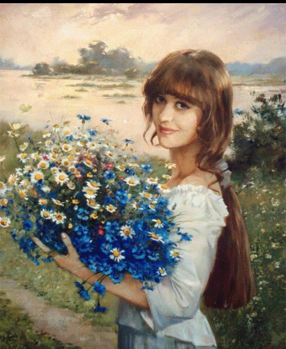 Незабудка на белом фоне