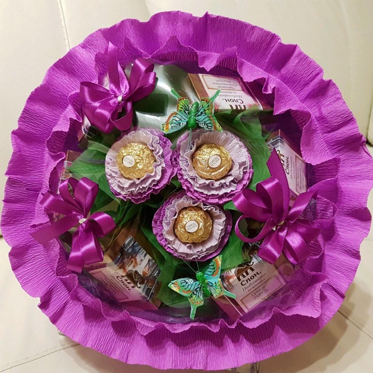Букет из чая и Ферреро