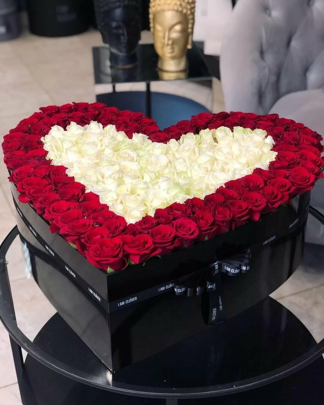 Сердце из роз
