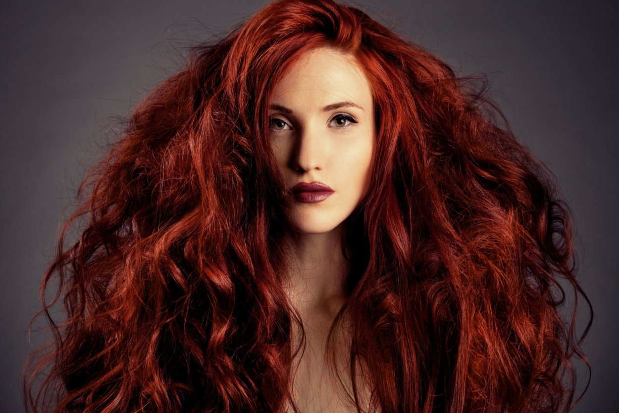Медно рыжий цвет волос