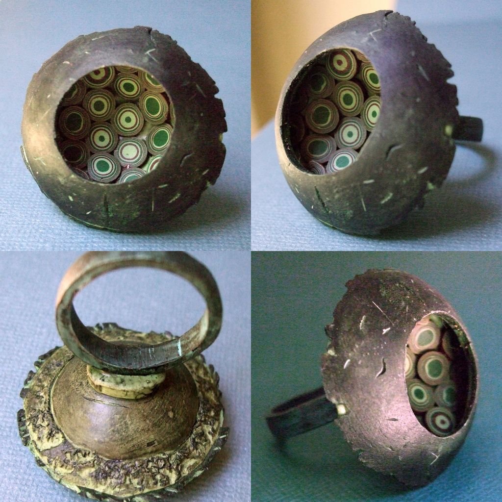 Кольца из глины