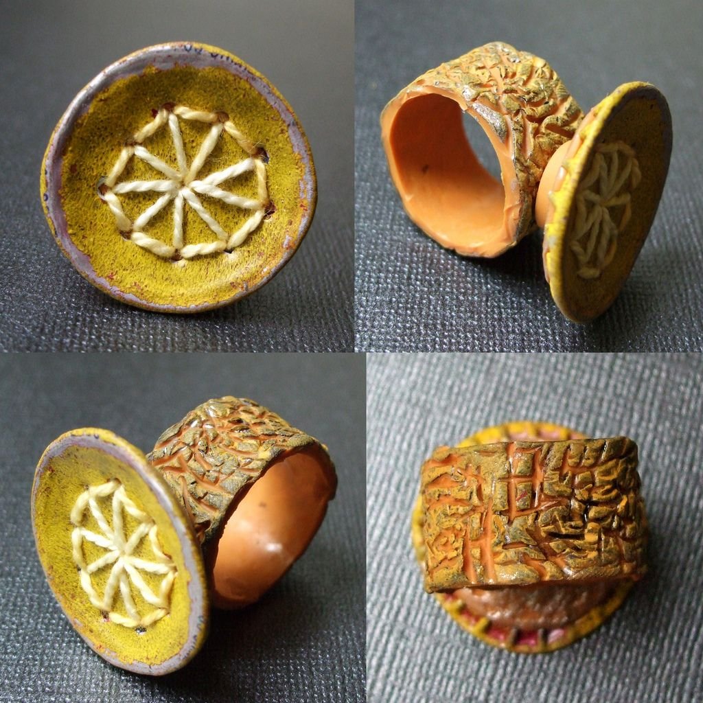 Кольца из глины