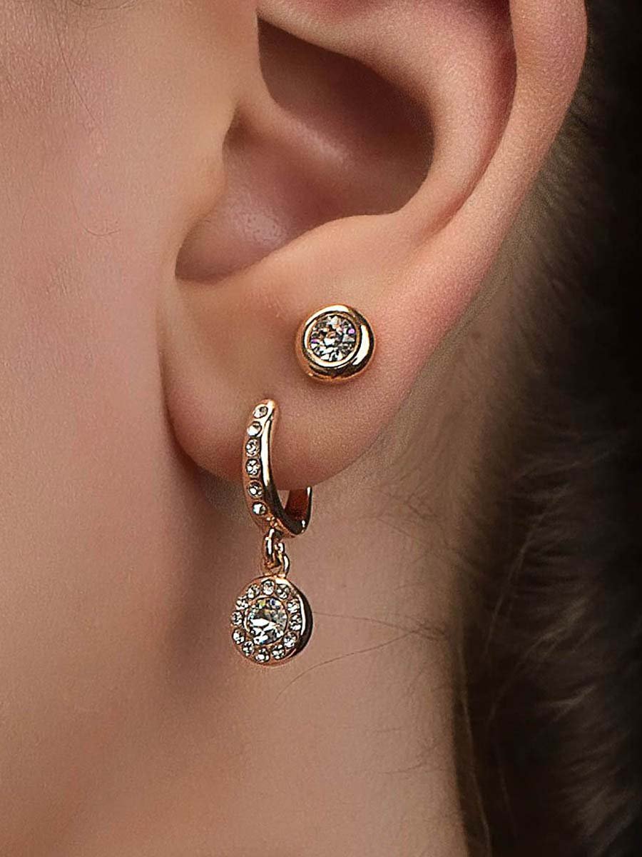 Серьги из белого золота Алькор с бриллиантом 23851-200