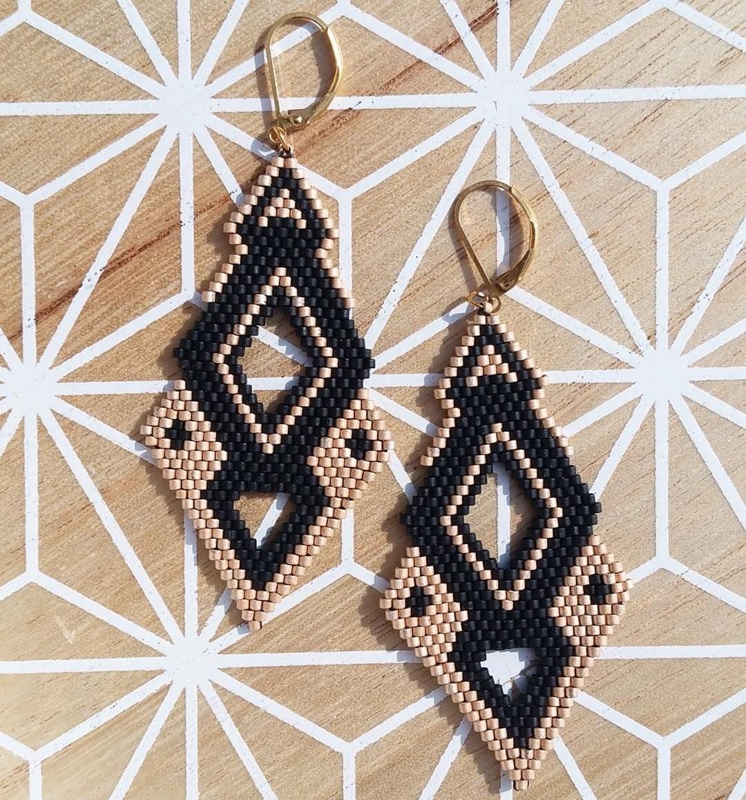 Серьги из бисера детские
