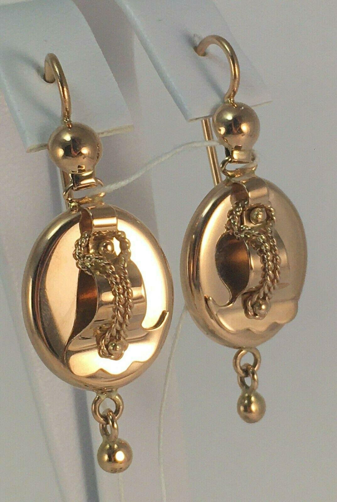 Серьги золотые самоварчики СССР