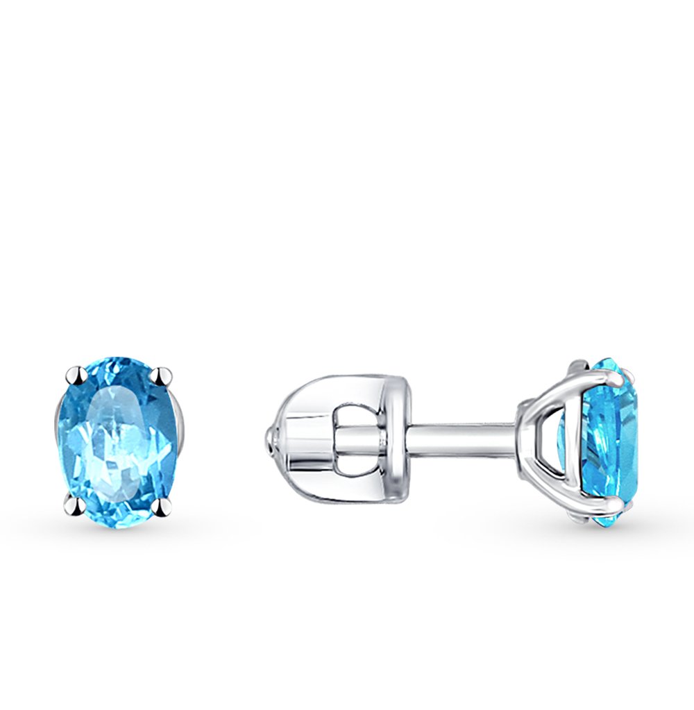 Серьги Teosa из серебра с фианитом
