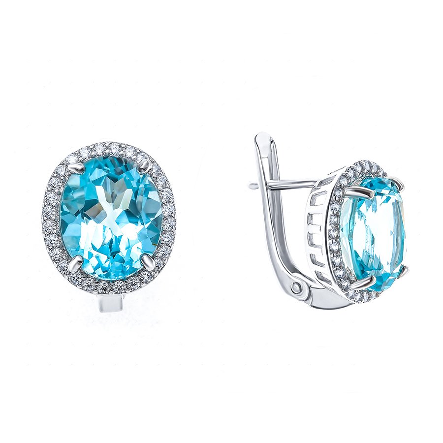 Silver Silver серьги топаз