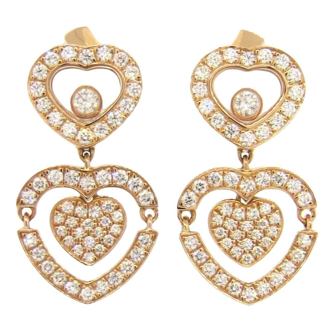 Chopard Happy Amore Hearts Earrings