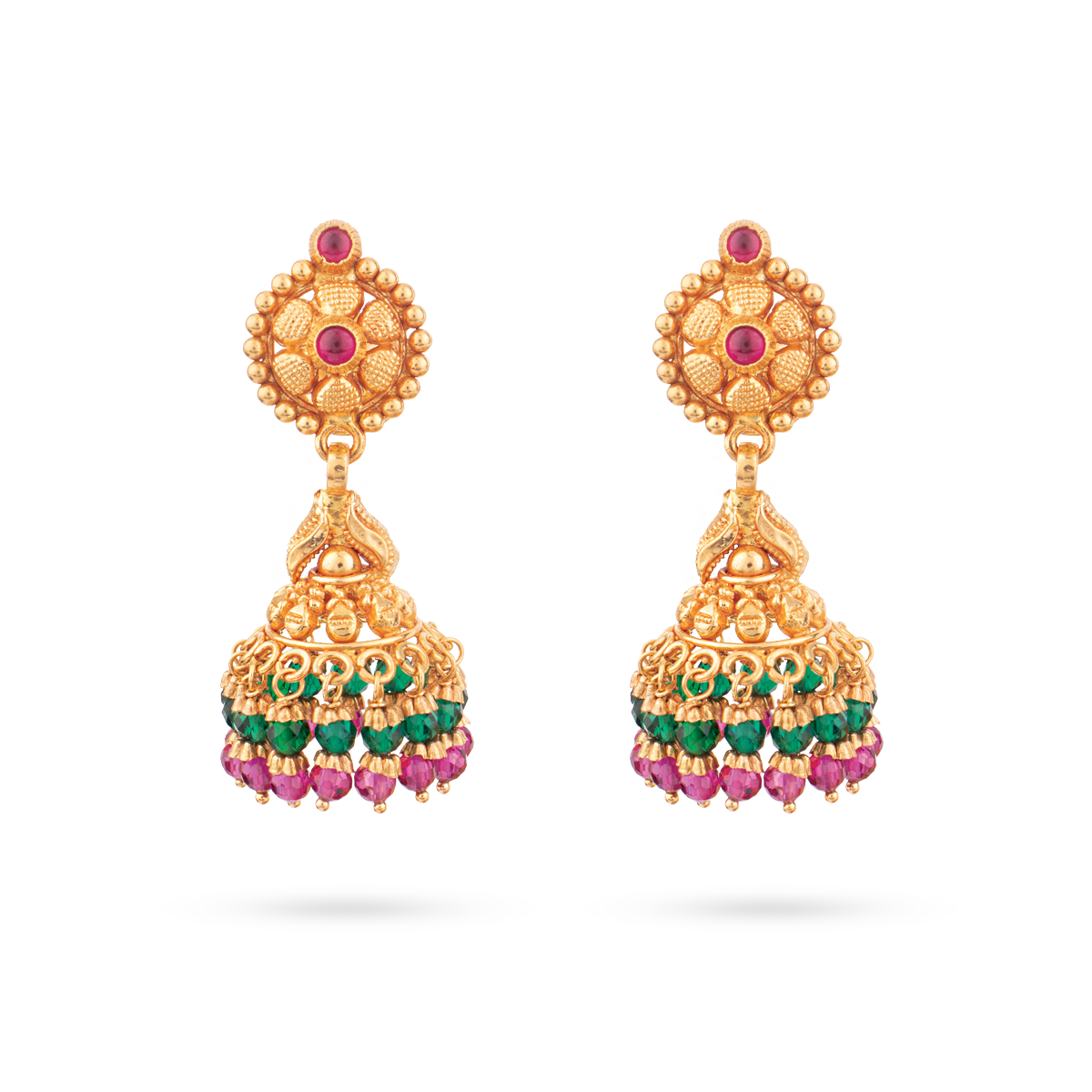 Индийские серьги джумки из серебра