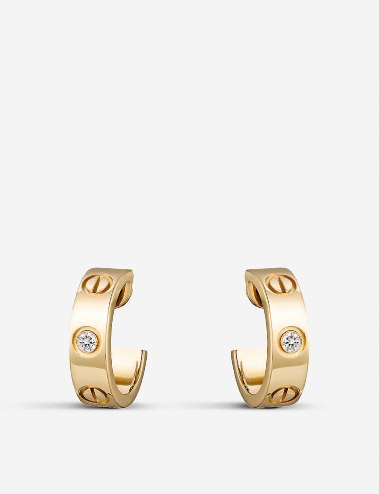 Серьги Cartier Love Gold