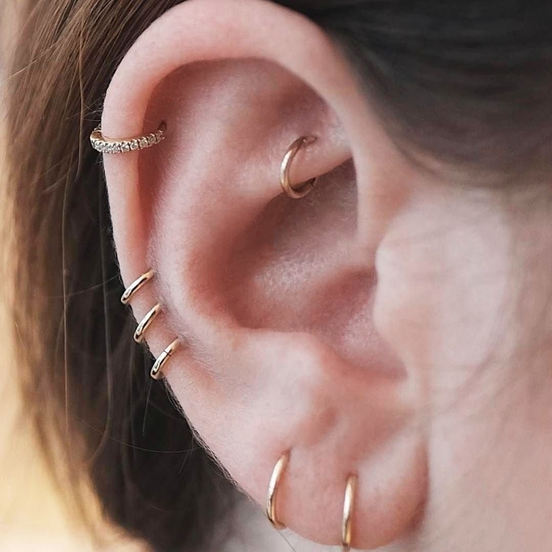 Сережка Хеликс тройная