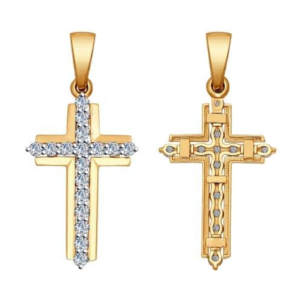 Бронницкий ювелир подвеска из красного золота д0268-035260