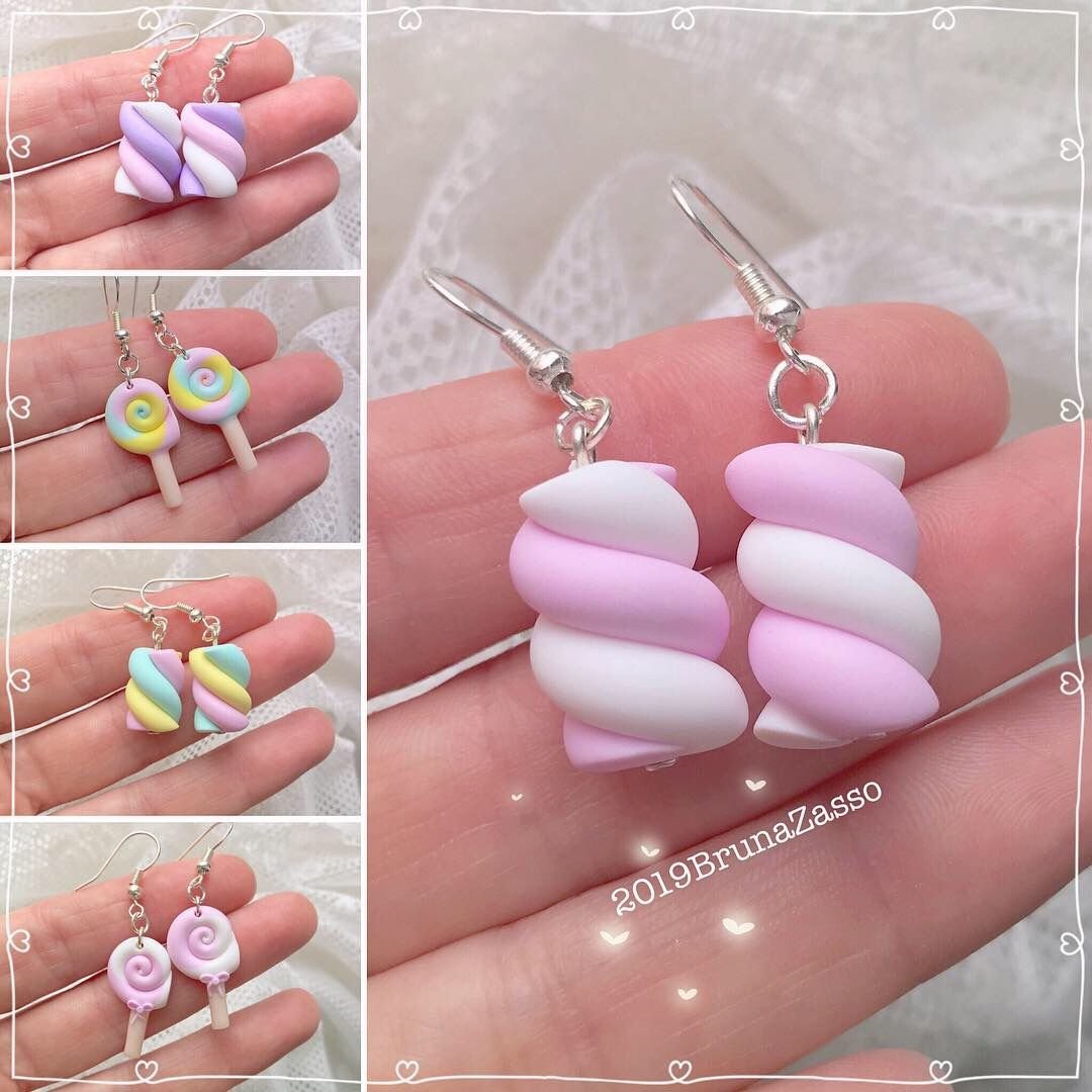 Сережки маршмеллоу