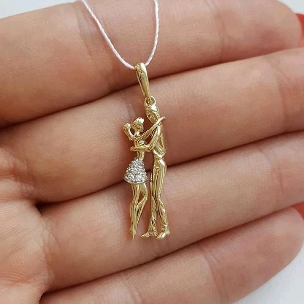 Подвеска спичка из золота