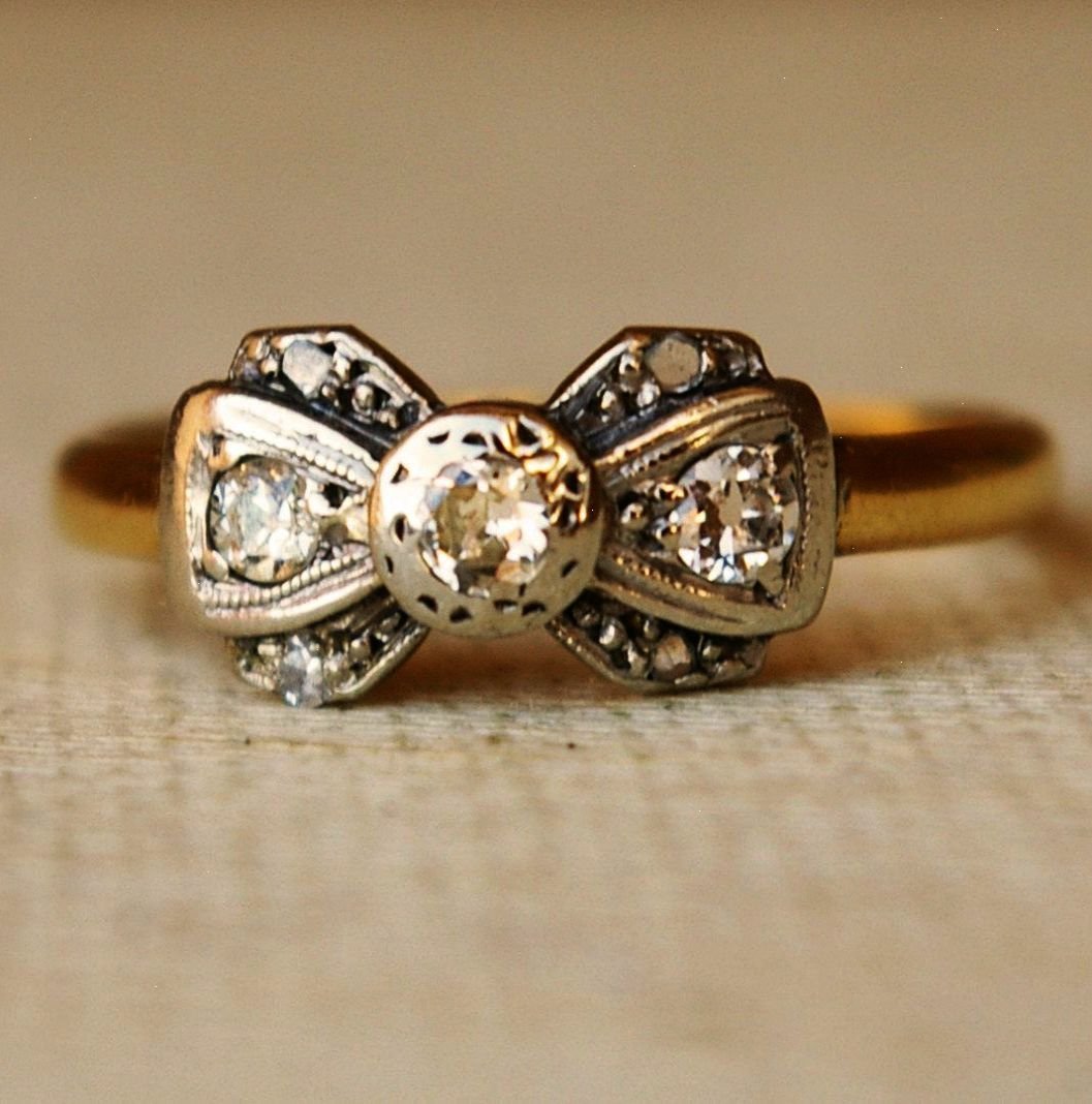 Старинные кольца с бриллиантами