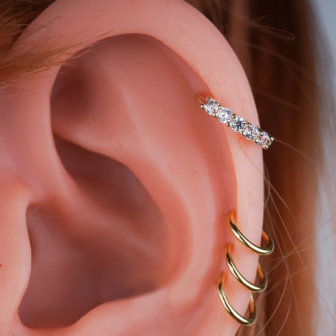 Кольцо для пирсинга Daith Helix Rook