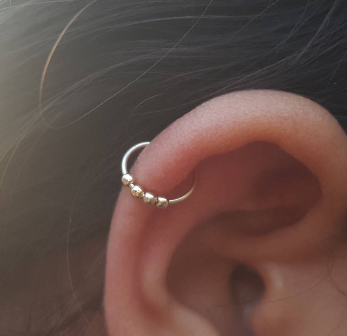 Кольцо для пирсинга Daith Helix Rook