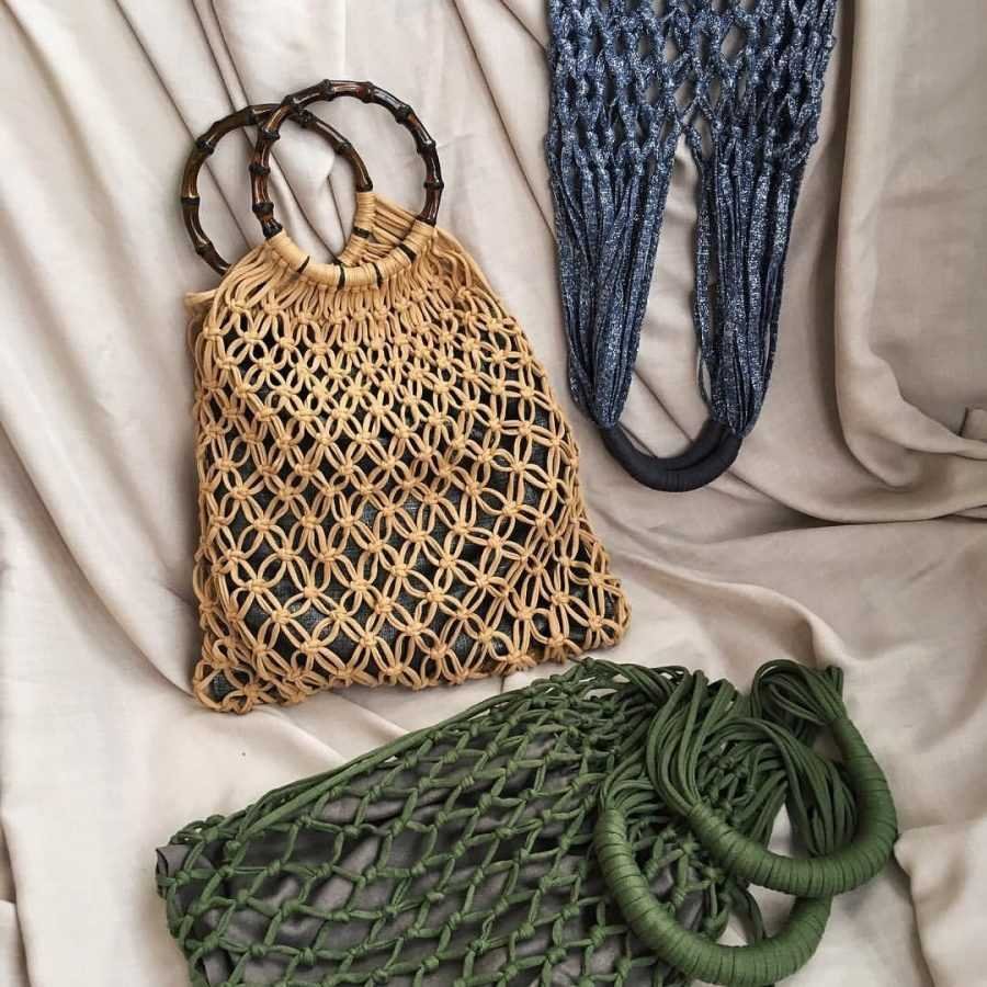 Модная сумка макраме DIY