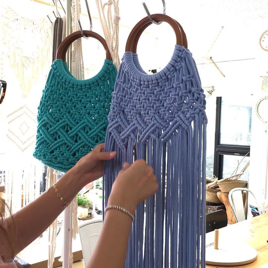 Модная сумка макраме DIY