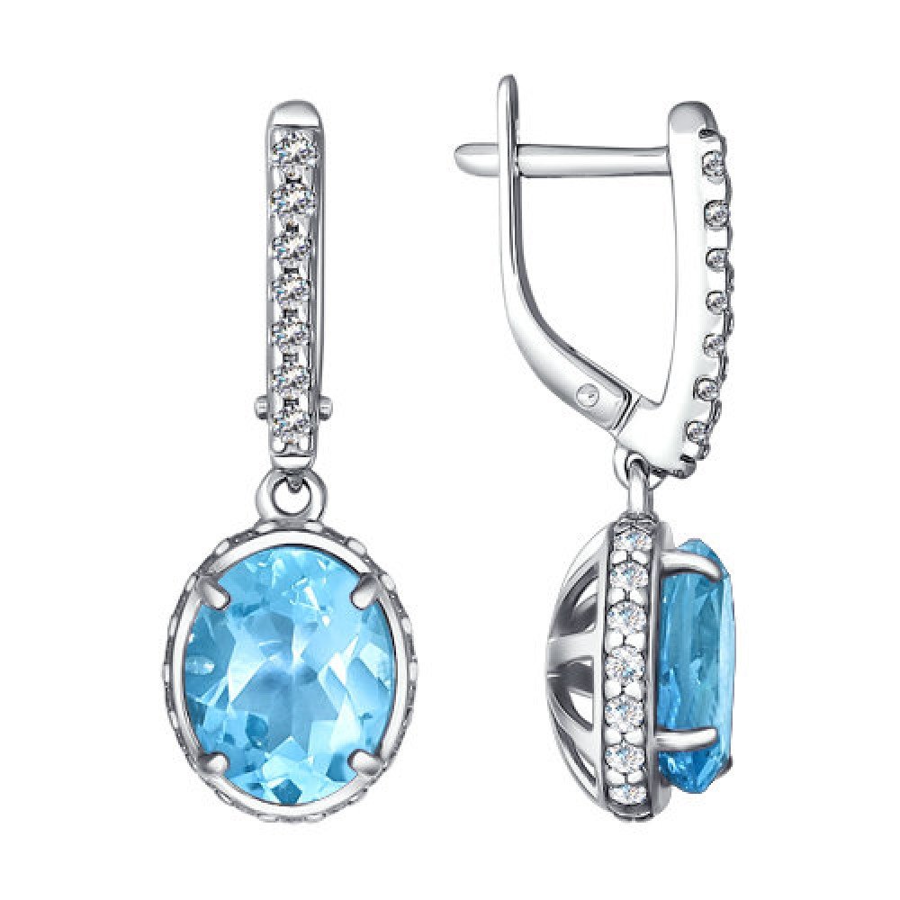 Серьги серебро ag925