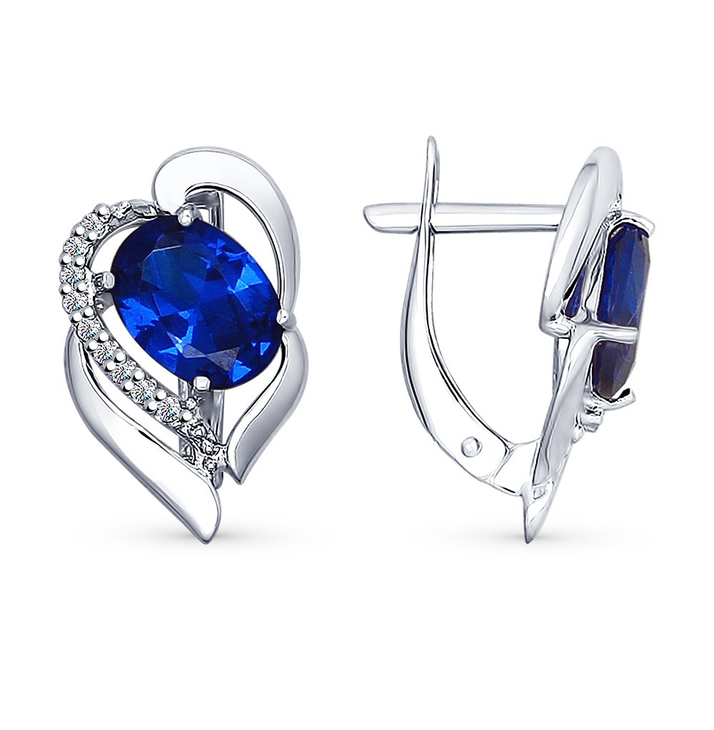 Серьги Сваровски серебро 925