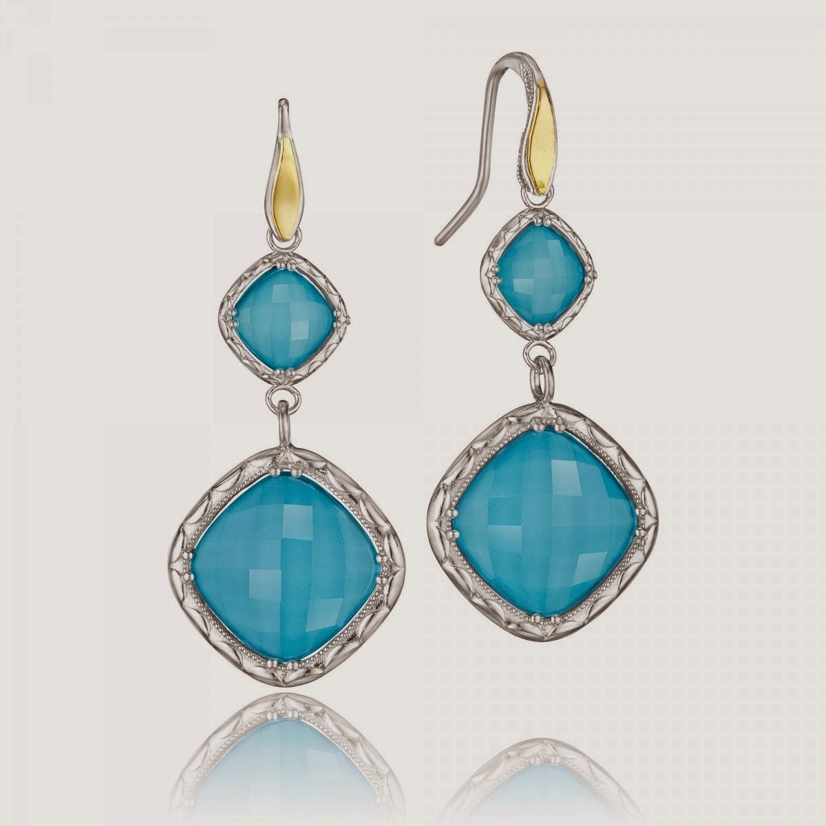 Miestilo серьги капли из серебра Swarovski