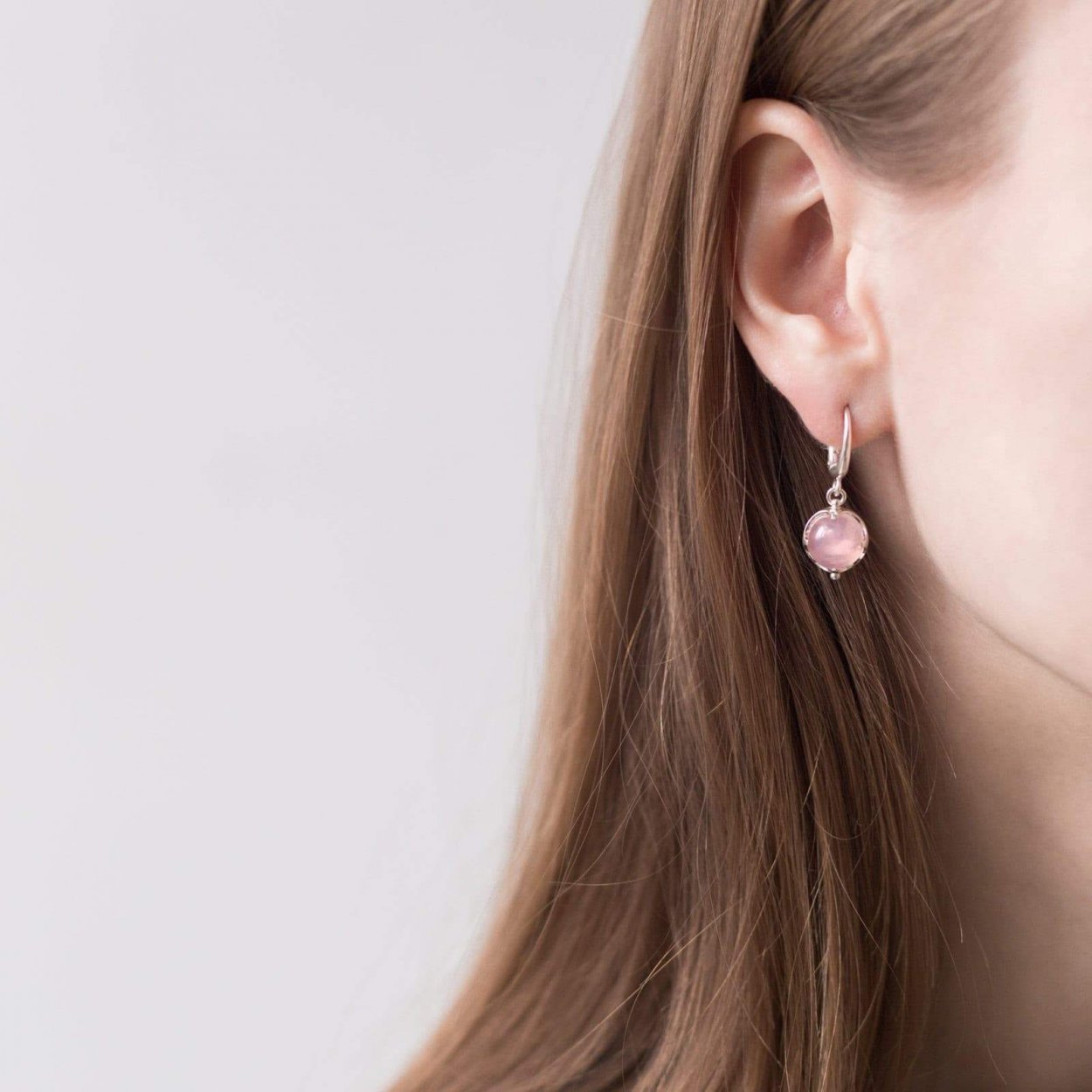 Серьги с кварцем Zara