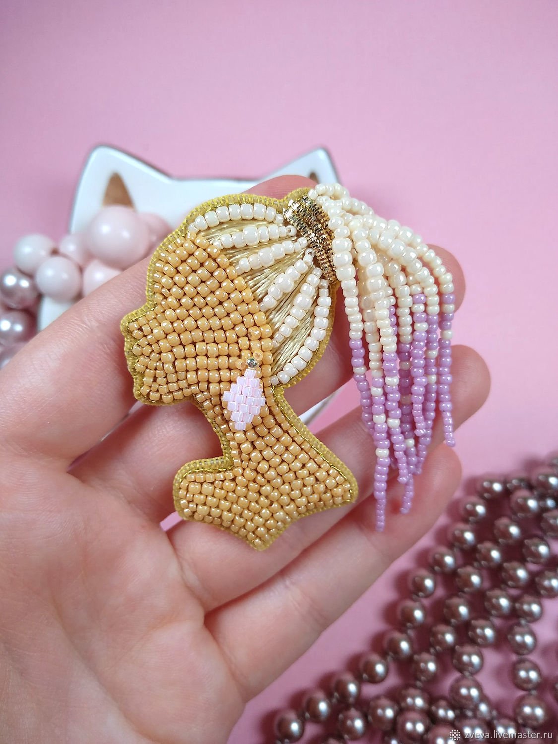 Серьги из бисера детские