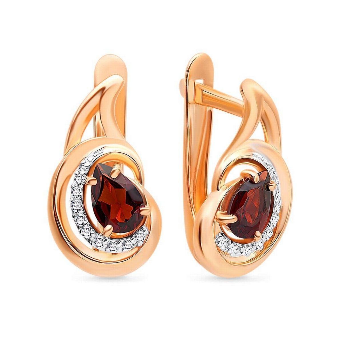 Сережки золотые 585